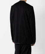 画像をギャラリービューアに読み込む, ATTACHMENT アタッチメントのCOTTON DOUBLE FACE COLLARLESS CARDIGAN - BLACK 公式通販サイトsession福岡セレクトショップ
