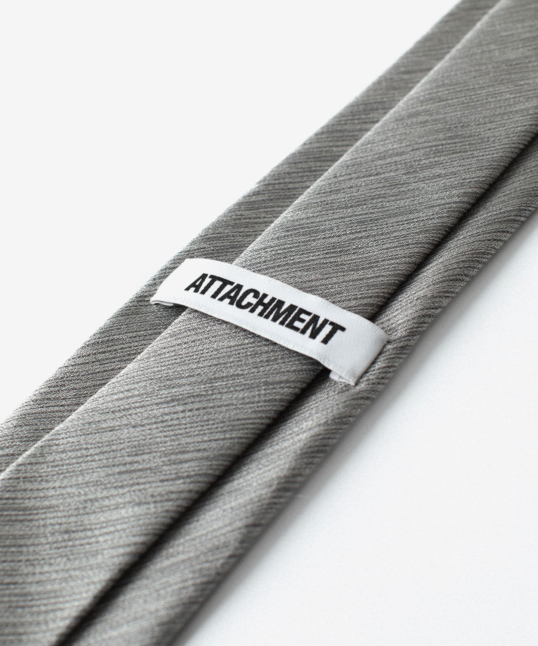 【 ATTACHMENT 】SILK SATIN JACQUARD TIE - D.GRAY