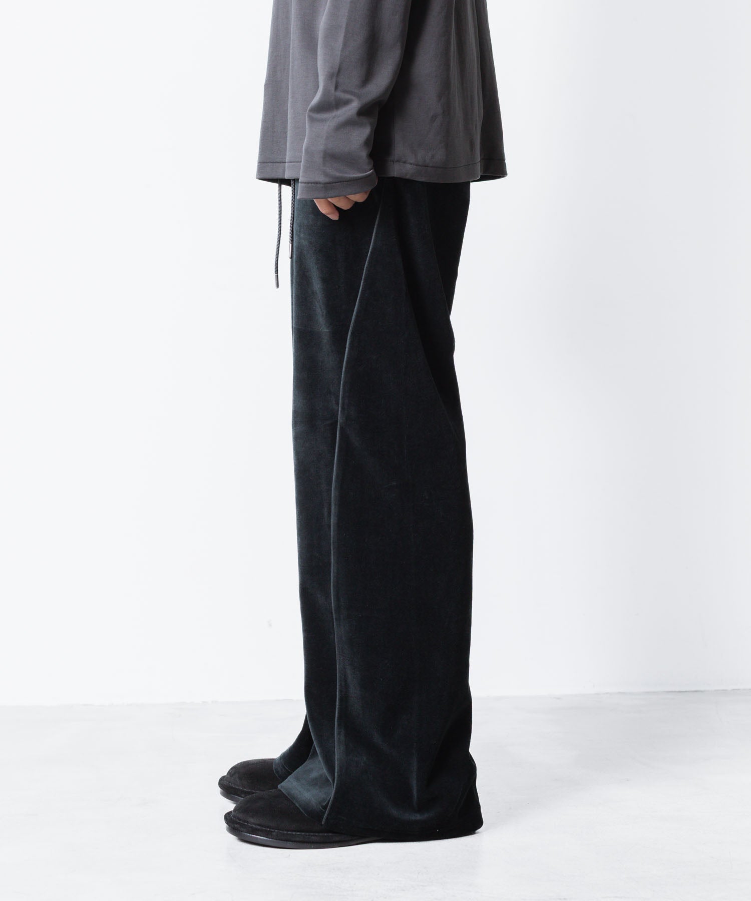 ATTACHMENT アタッチメントのCO/PE VELOR JERSEY TRACK JACKET - BLACKの公式通販サイトsession福岡セレクトショップ