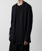 画像をギャラリービューアに読み込む, ATTACHMENT アタッチメントのPE STRETCH RIB COLLARLESS CARDIGAN - D.NAVY 公式通販サイトsession福岡セレクトショップ
