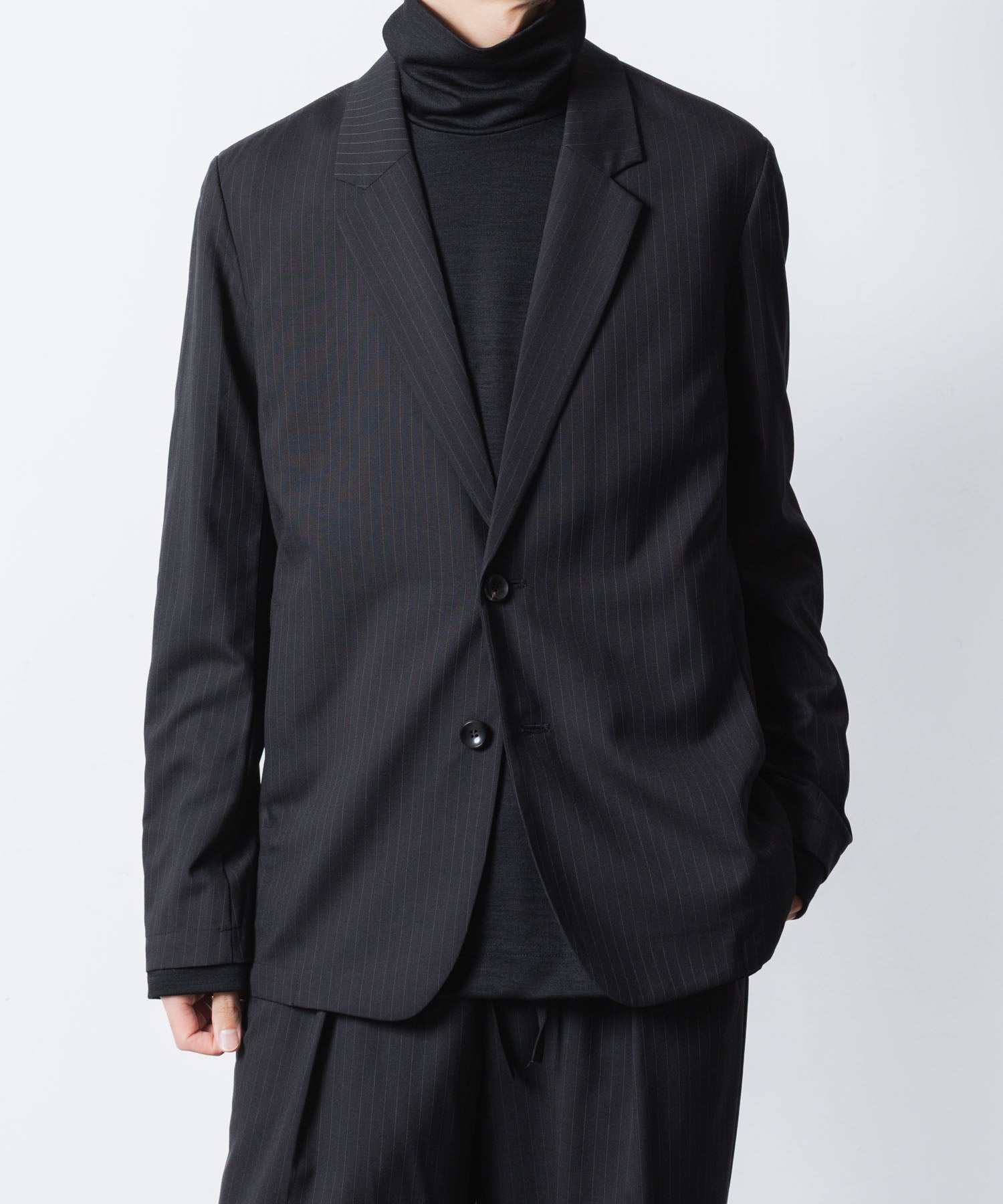 ATTACHMENT アタッチメントのT/W/SI STRETCH GABARDINE 2B JKT - S.BLACKの公式通販サイトsession福岡セレクトショップ
