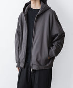 画像をギャラリービューアに読み込む, ATTACHMENT アタッチメントのCO STRECH TERRY ZIP UP HOODIE - D.GRAYの公式通販サイトsession福岡セレクトショップ
