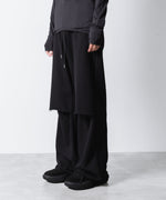 画像をギャラリービューアに読み込む, VEIN ヴェインのJUMBERCA TERRY CUT OFF BAGGY TROUSERS - BLACKの公式通販サイトsession福岡セレクトショップ
