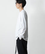 画像をギャラリービューアに読み込む, ATTACHMENT アタッチメントのCOTTON DOUBLE FACE SLIM FIT L/S TEE - WHITEの公式通販サイトsession福岡セレクトショップ
