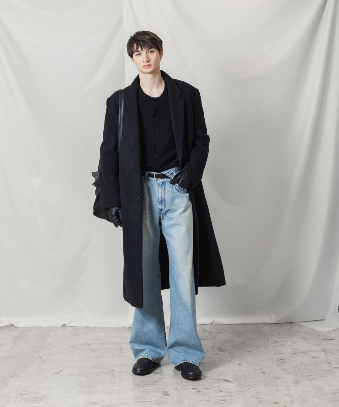 ATTACHMENT アタッチメントのWOOL SHAGGY PADDING CHESTER COAT - BLACKの公式通販サイトsession福岡セレクトショップ