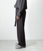 画像をギャラリービューアに読み込む, ATTACHMENT アタッチメントのPE STRETCH DOUBLE CLOTH BELTED STRAIGHT TROUSERS - D.BROWNの公式通販サイトsession福岡セレクトショップ
