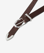 画像をギャラリービューアに読み込む, ATTACHMENT アタッチメントのCOW LEATHER WESTERN BELT - BROWNの公式通販サイトsession福岡セレクトショップ
