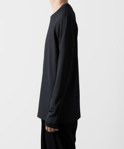 ATTACHMENT アタッチメントのPE STRETCH RIB SLIM FIT L/S TEE - D.GRAY 公式通販サイトsession福岡セレクトショップ