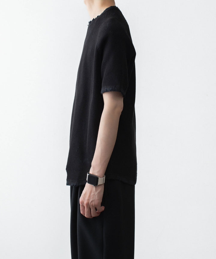 VEIN ヴェインの30//2 WAFFLE RAGLAN S/S TEE - BLACKの公式通販サイトsession福岡セレクトショップ