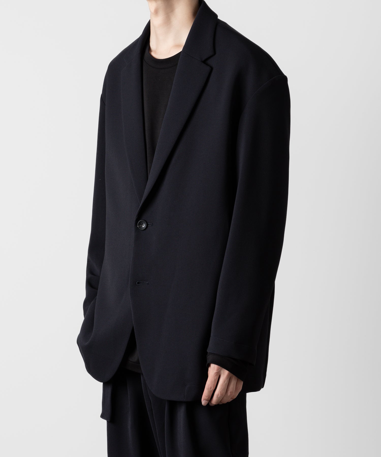 ATTACHMENT アタッチメントのPE STRETCH DOUBLE CLOTH OVERSIZED 2B JACKET - NAVY 公式通販サイトsession福岡セレクトショップ