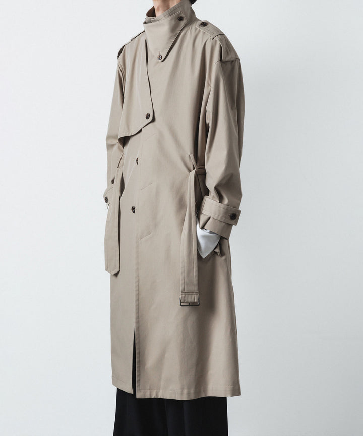 ato(アトウ)のSTAND COLLAR SINGLE TRENCH COAT - BEIGEの公式通販サイトsession福岡セレクトショップ
