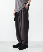 画像をギャラリービューアに読み込む, ATTACHMENT アタッチメントのPE STRETCH DOUBLE CLOTH BELTED WIDE TAPERED TROUSERS - D.BROWNの公式通販サイトsession福岡セレクトショップ
