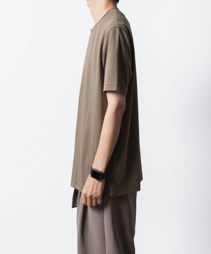 ATTACHMENT アタッチメントのCOTTON DOUBLE FACE SLIM FIT S/S TEE - CAMELの公式通販サイトsession福岡セレクトショップ