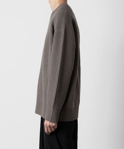 ATTACHMENT アタッチメントのBRITISH WO KNIT CREWNECK  PULLOVER - KHAKI GRAY 公式通販サイトsession福岡セレクトショップ