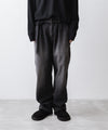 【 ATTACHMENT / EXCLUSIVE ITEM 】11oz DENIM 1TUCK BELTED PANTS  - BLACK