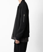 画像をギャラリービューアに読み込む, ATTACHMENT アタッチメントの別注SOLOTEX DOUBLE CLOTH SLIM FIT MA-1 - BLACKの公式通販サイトsession福岡セレクトショップ

