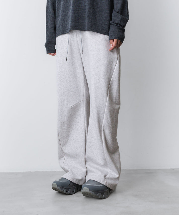 ATTACHMENT アタッチメントのCO STRECH TERRY 3D WIDE TROUSERS - X.GRAYの公式通販サイトsession福岡セレクトショップ