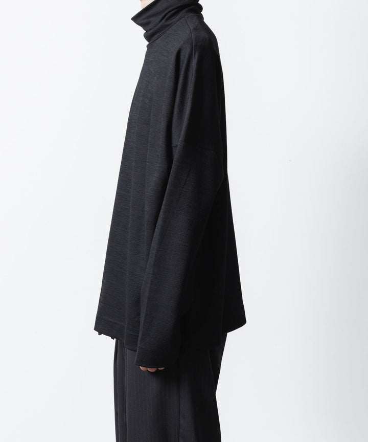 ATTACHMENT / EXCLUSIVE ITEM アタッチメントのWO/NYスムース ハイネックカットソー L/S - BLACKの公式通販サイトsession福岡セレクトショップ