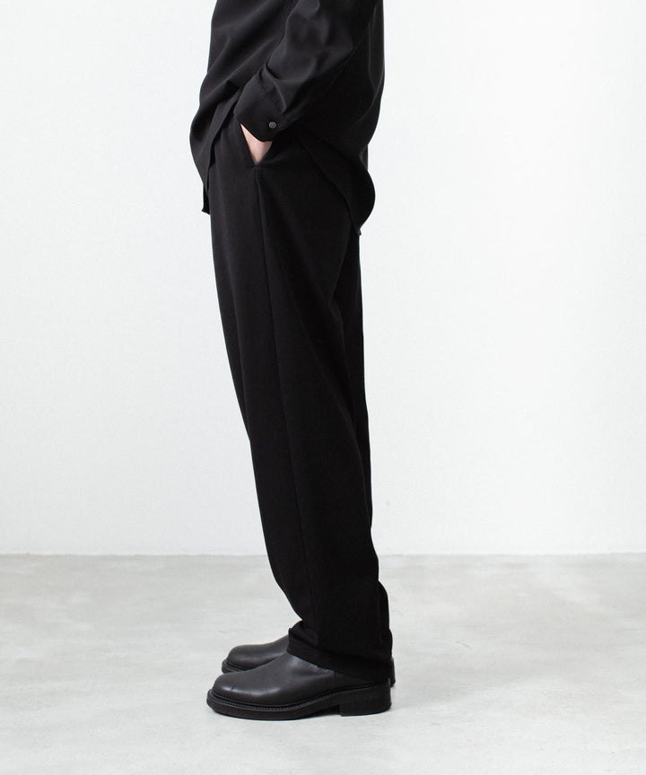 ATTACHMENT アタッチメントのCOTTON DOUBLE FACE LOUNGE TROUSERS - BLACKの公式通販サイトsession福岡セレクトショップ