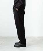 画像をギャラリービューアに読み込む, ATTACHMENT アタッチメントのCOTTON DOUBLE FACE LOUNGE TROUSERS - BLACKの公式通販サイトsession福岡セレクトショップ
