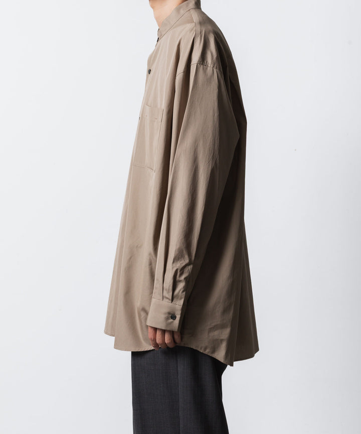 ATTACHMENT アタッチメントの140/2 GIZA BROAD BANDCOLLAR L/S SHIRT - CAMELの公式通販サイトsession福岡セレクトショップ