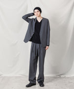画像をギャラリービューアに読み込む, ATTACHMENT アタッチメントのT/W/SI STRETCH GABARDINE 1TUCK EASY TROUSERS - S.GRAYの公式通販サイトsession福岡セレクトショップ
