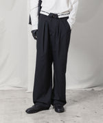 画像をギャラリービューアに読み込む, ATTACHMENT アタッチメントのT/W/SI STRETCH GABARDINE FLAP TROUSERS - S.BLACKの公式通販サイトsession福岡セレクトショップ
