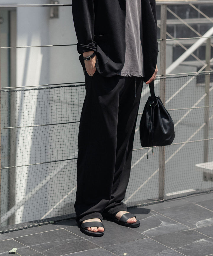 ATTACHMENT アタッチメントのSMOOTH LEATHER SLIDE SANDAL - BLACKの公式通販サイトsession福岡セレクトショップ
