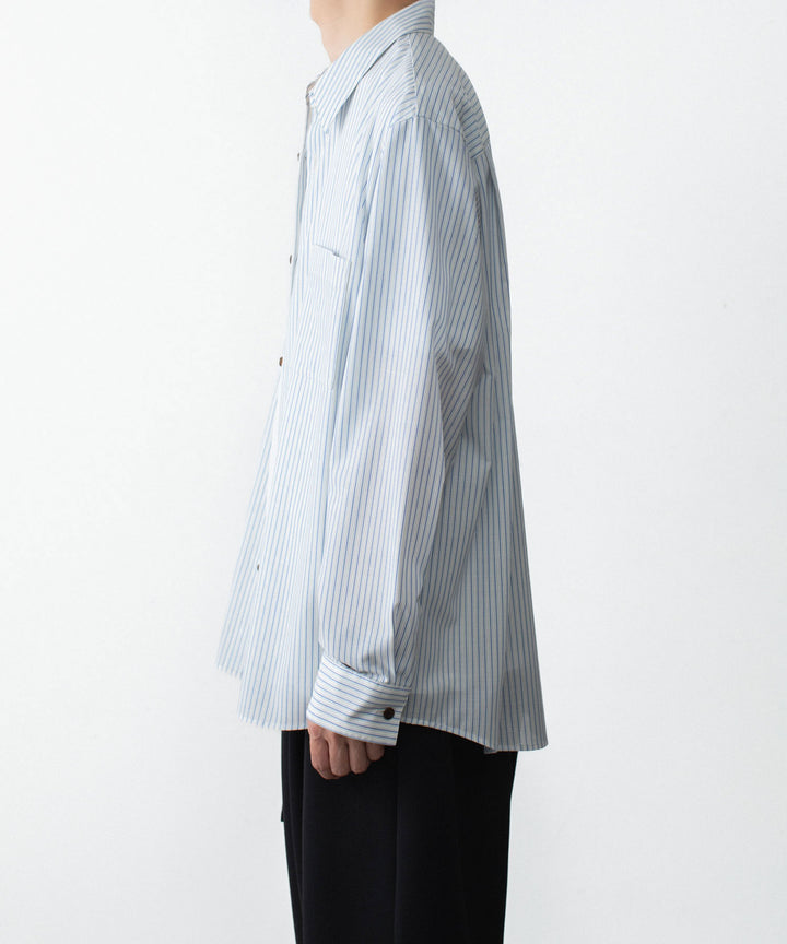 ATTACHMENT アタッチメントのWO/PE STRIPE L/S SHIRT - S.BLUEの公式通販サイトsession福岡セレクトショップ