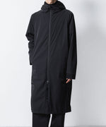画像をギャラリービューアに読み込む, ATTACHMENT アタッチメントのNY 2LAYER STRETCH LIGHT HOODED COAT - BLACKの公式通販サイトsession福岡セレクトショップ
