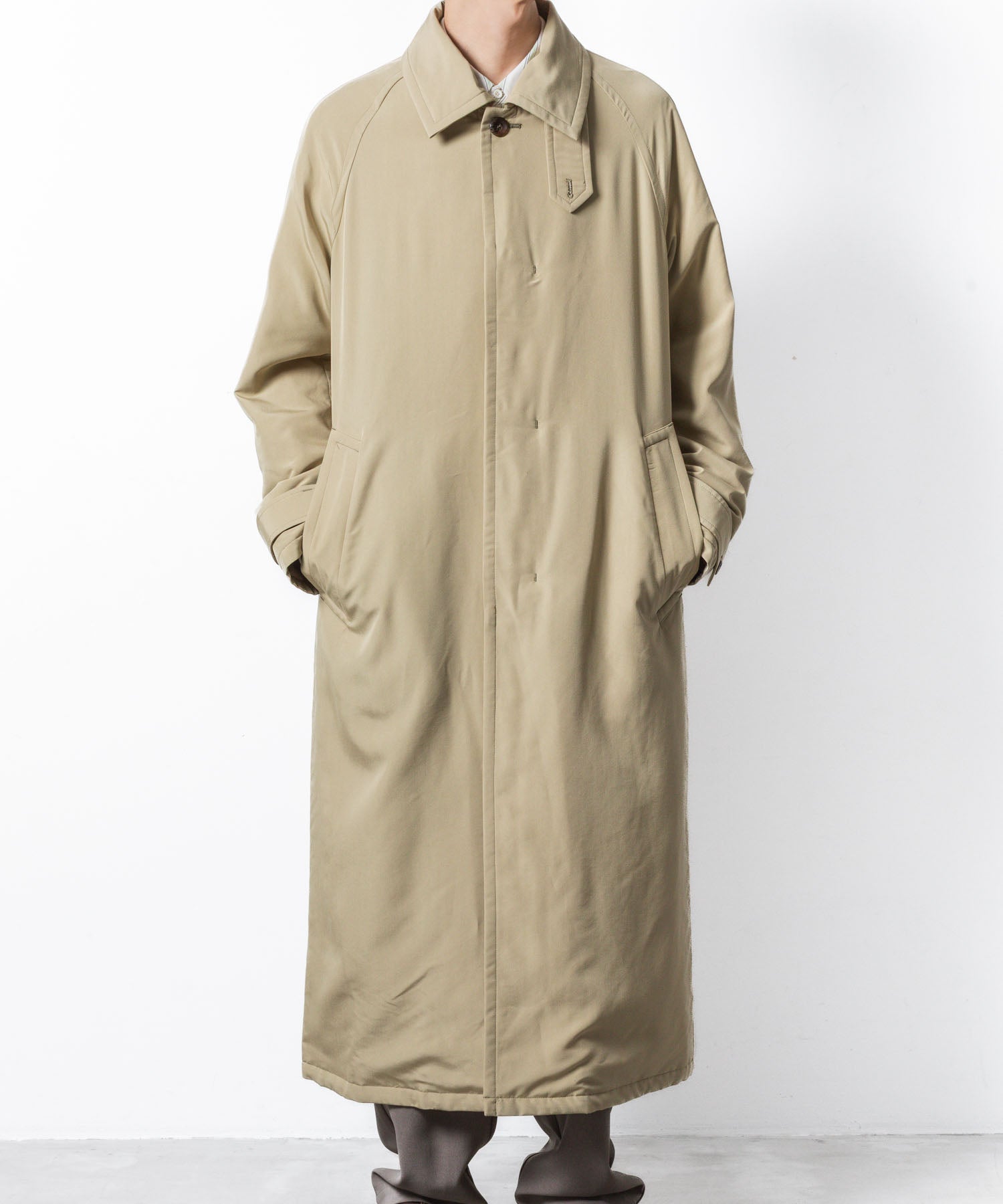 VEIN ヴェインのFIBRIL POPLIN PADDING BALMACAAN COAT - L.BEIGEの公式通販サイトsession福岡セレクトショップ