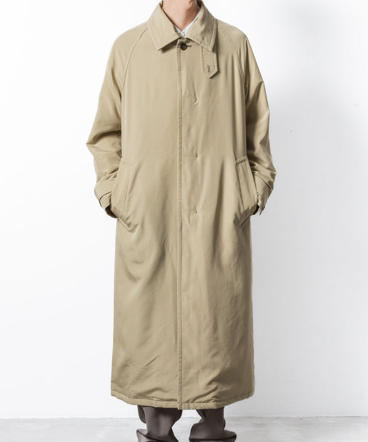 VEIN ヴェインのFIBRIL POPLIN PADDING BALMACAAN COAT - L.BEIGEの公式通販サイトsession福岡セレクトショップ