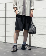 画像をギャラリービューアに読み込む, ATTACHMENT / EXCLUSIVE ITEMアタッチメントのPE LIGHT TROPICAL EASY SHORTS - BLACKの公式通販サイトsession福岡セレクトショップ
