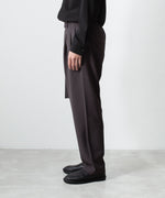 画像をギャラリービューアに読み込む, ATTACHMENT アタッチメントのPE STRETCH DOUBLE CLOTH BELTED WIDE TAPERED TROUSERS - D.BROWNの公式通販サイトsession福岡セレクトショップ
