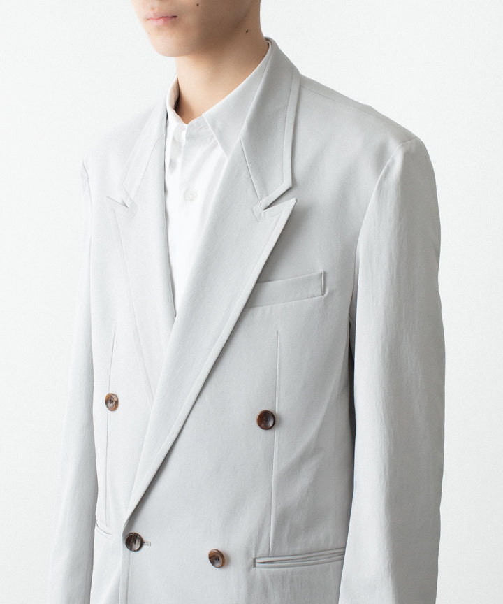 ATTACHMENT アタッチメントのPE/CO/LI DRY TWILL DOUBLE-BREASTED JKT - L.GRAYの公式通販サイトsession福岡セレクトショップ