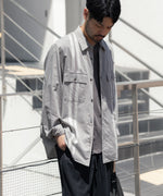 画像をギャラリービューアに読み込む, ATTACHMENT アタッチメントのCO/TEN JACQUARD LAWN PATCH POCKET L/S SHIRT - S.GRAYの公式通販サイトsession福岡セレクトショップ
