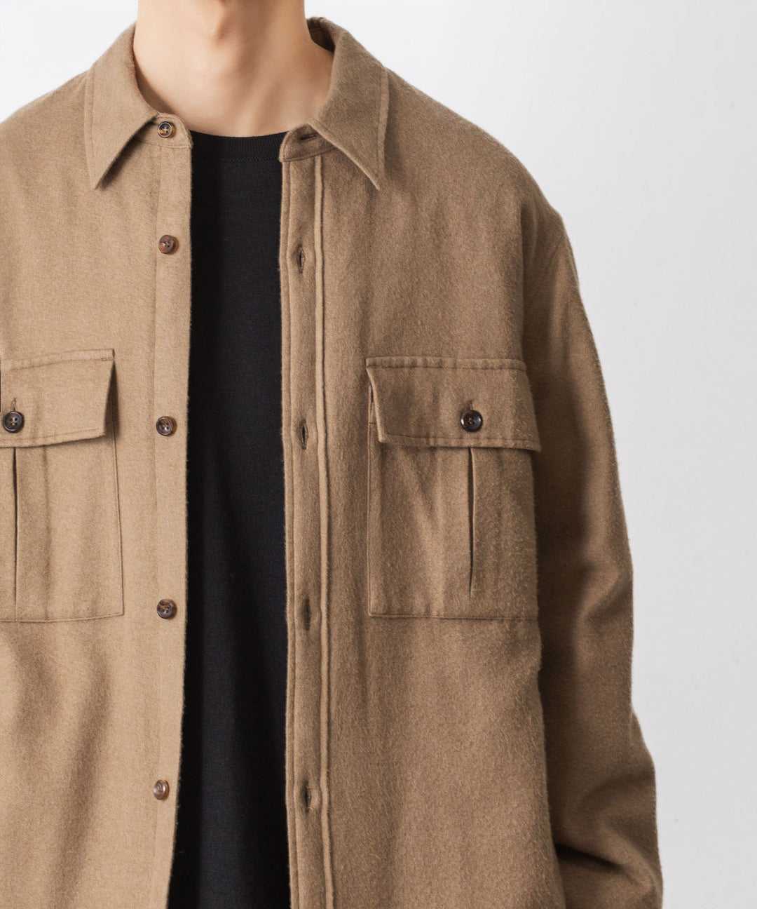 ATTACHMENT アタッチメントのRY/CO/SI FLANNEL PADDING L/S SHIRT - CAMELの公式通販サイトsession福岡セレクトショップ