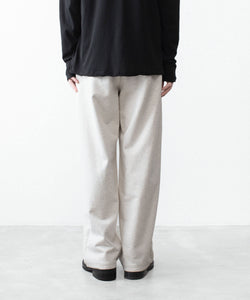 ATTACHMENT /アタッチメント】CO STRETCH TERRY 1TUCK EASY TROUSERS