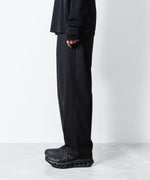 画像をギャラリービューアに読み込む, ATTACHMENT アタッチメントのT/W/SI STRETCH GABARDINE 1TUCK EASY TROUSERS - S.BLACKの公式通販サイトsession福岡セレクトショップ
