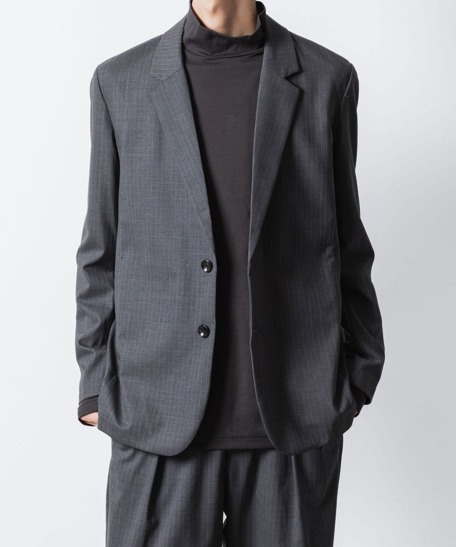 ATTACHMENT アタッチメントのT/W/SI STRETCH GABARDINE 2B JKT - S.GRAYの公式通販サイトsession福岡セレクトショップ
