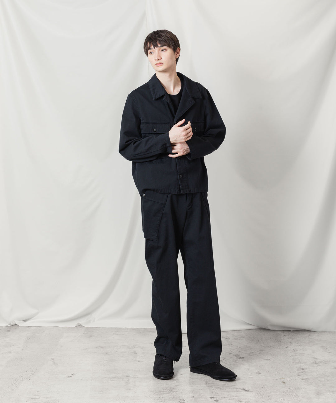 ATTACHMENT アタッチメントのCO NIDOM CLOTH M-43 JACKET - BLACKの公式通販サイトsession福岡セレクトショップ