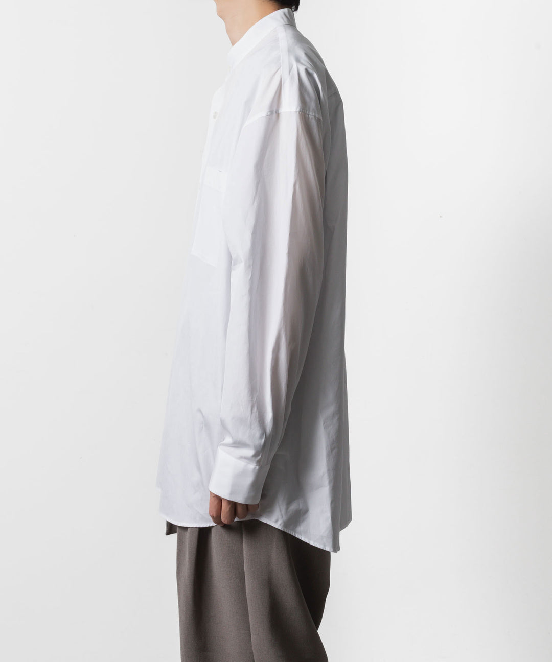ATTACHMENT アタッチメントの140/2 GIZA BROAD BANDCOLLAR L/S SHIRT - WHITEの公式通販サイトsession福岡セレクトショップ