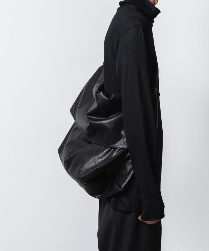 ATTACHMENT アタッチメントのSYNTHETIC LEATHER SHOULDER BAG - BLACKの公式通販サイトsession福岡セレクトショップ