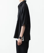 画像をギャラリービューアに読み込む, ATTACHMENT / EXCLUSIVE ITEMアタッチメントのPE LIGHT TROPICAL DOLMAN SLEEVE REGULAR COLLAR SHIRT S/S - BLACKの公式通販サイトsession福岡セレクトショップ
