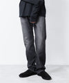 【 ATTACHMENT 】13OZ DENIM STRAIGHT JEANS - BLACK