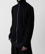 画像をギャラリービューアに読み込む, ato(アトウ)のSTAND COLLAR ZIP CARDIGAN  - BLACKの公式通販サイトsession福岡セレクトショップ
