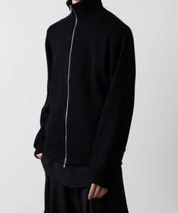 ato(アトウ)のSTAND COLLAR ZIP CARDIGAN  - BLACKの公式通販サイトsession福岡セレクトショップ