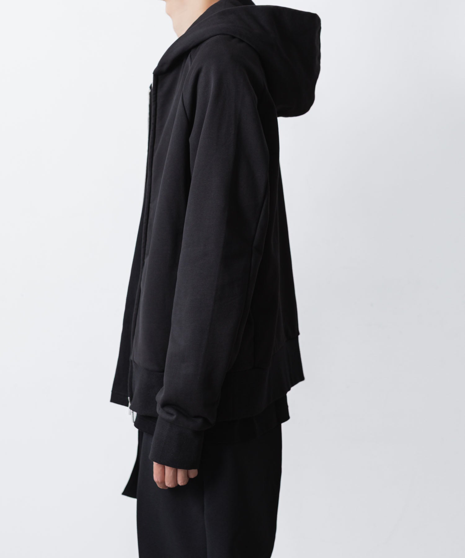 ATTACHMENT / EXCLUSIVE ITEMアタッチメントのCO STRECH TERRY ZIP UP HOODIE - BLACKの公式通販サイトsession福岡セレクトショップ