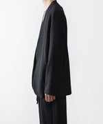 画像をギャラリービューアに読み込む, ATTACHMENT アタッチメントの2/90 WO TWIST TWILL COLLARLESS JKT - BLACKの公式通販サイトsession福岡セレクトショップ

