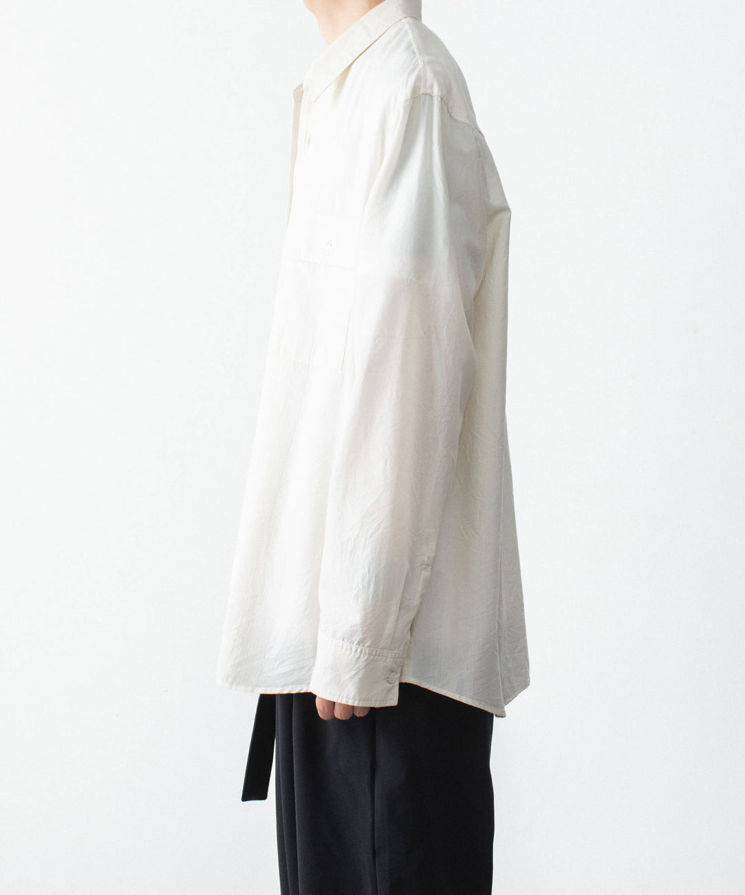 ATTACHMENT アタッチメントのCO/TEN JACQUARD LAWN PATCH POCKET L/S SHIRT - S.OFF WHITEの公式通販サイトsession福岡セレクトショップ